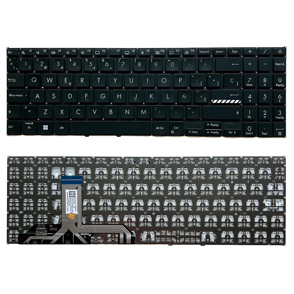 X1502 Испанская клавиатура для ASUS X1502ZA X1502VA X1503 X1503Z X1503ZA M1503 M1503Q M1502Z B1502 X1603Z X1603ZA X1605