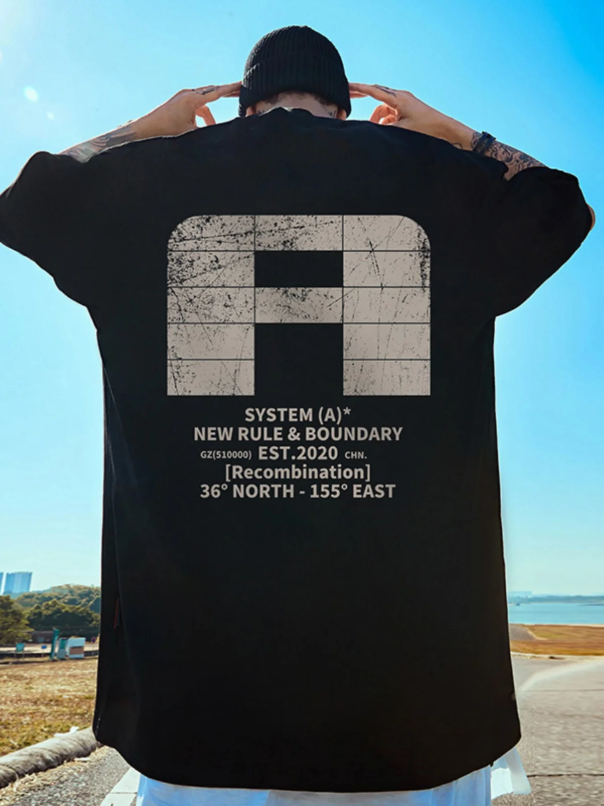 Американский модный бренд большие размеры мужская свободная хлопковая футболка