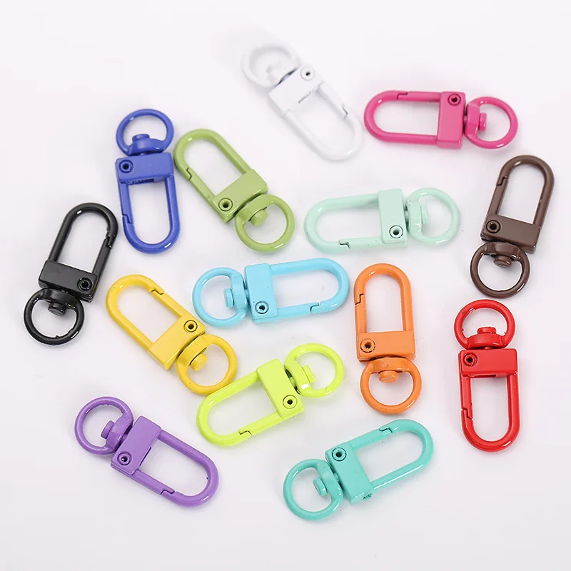 

10 шт./упаковка, разноцветные кольца для ключей 13 х33 мм