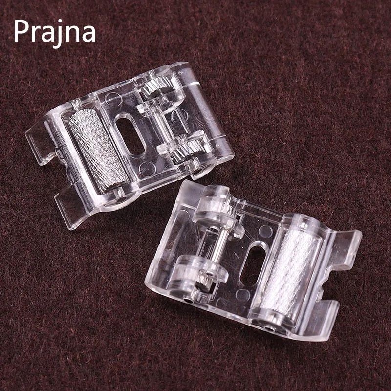 

1 шт., детали для швейной машины Prajna, роликовая Нескользящая прижимная лапка для шитья, для домашней многофункциональной швейной машины