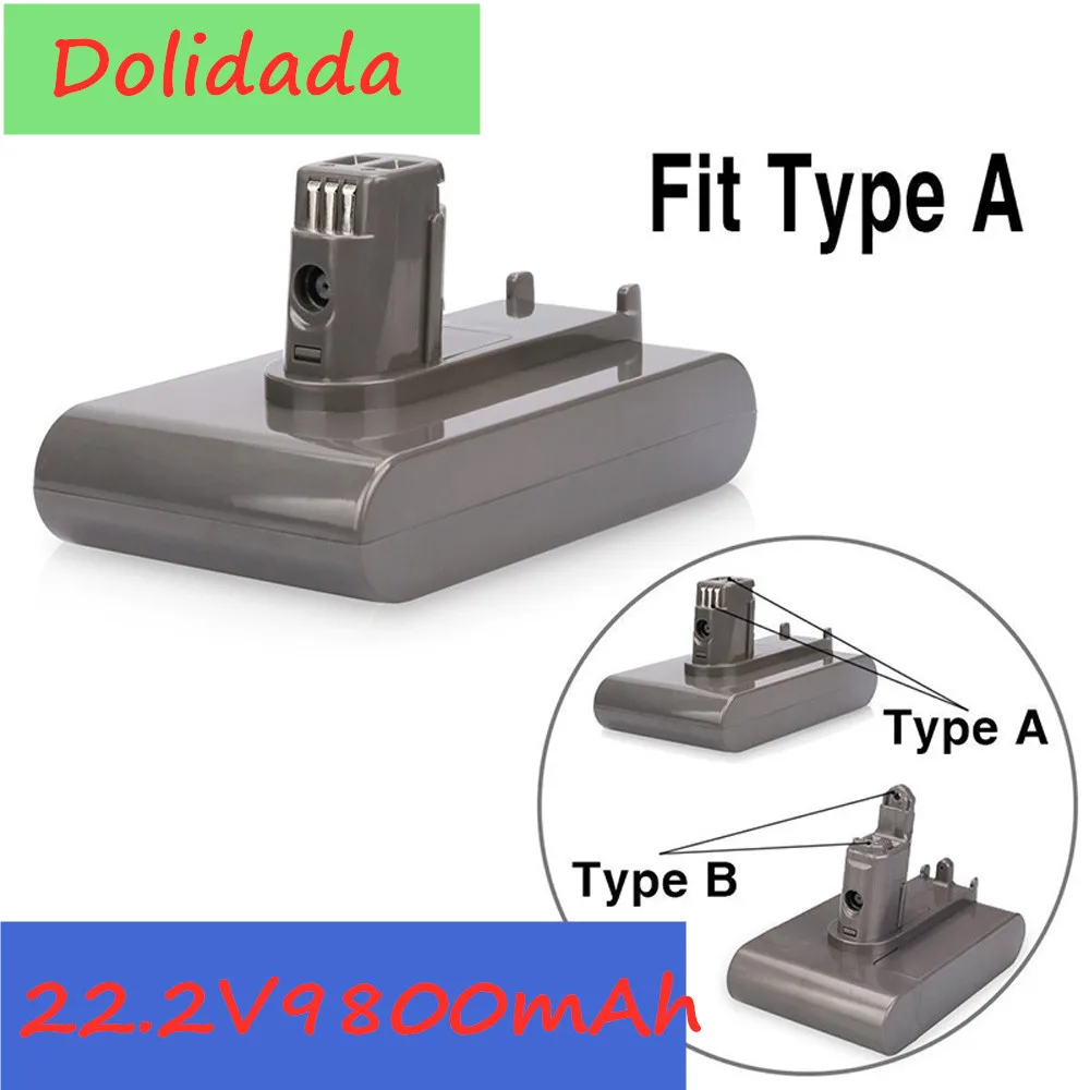 

22.2V 9800mAh Li-ion Replacement Battery For Dyson Handheld Vacuum Cleaner DC31 DC34 DC35 DC44 DC45 917083-01 Type A