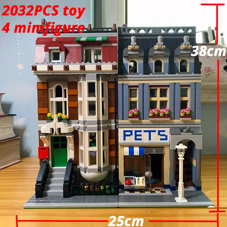 Строительные блоки в наличии City Street View Pets Shop с 10218 15009 блоками игрушки для детей