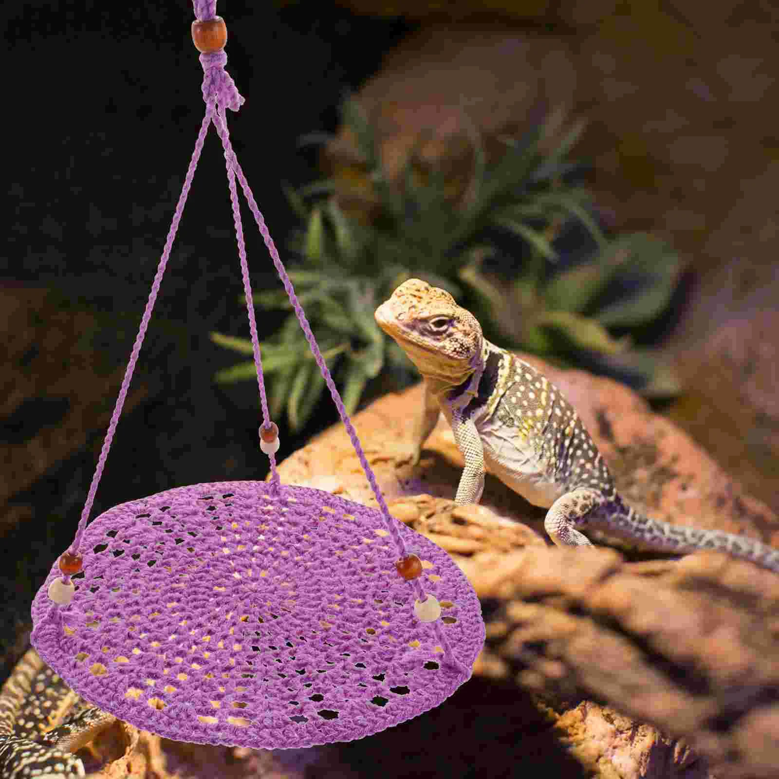 

Hammock Swing Animals Cat Swing Leopard Gecko Toy for Small Pets Home Reptile