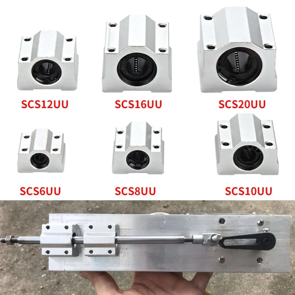 SCS8UU SCS10UU SCS12UU Линейный шарикоподшипник SCS16UU SCS20UU фрезерный станок с ЧПУ скользящий
