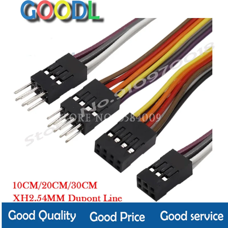 

5PCS XH2.54MM 30CM Male Female Terminal Wire Dupont Line Double Raw 2*2P/3P/4P/5P/6P/7P/8P/9P/10P/12PIN 300mm cable connector
