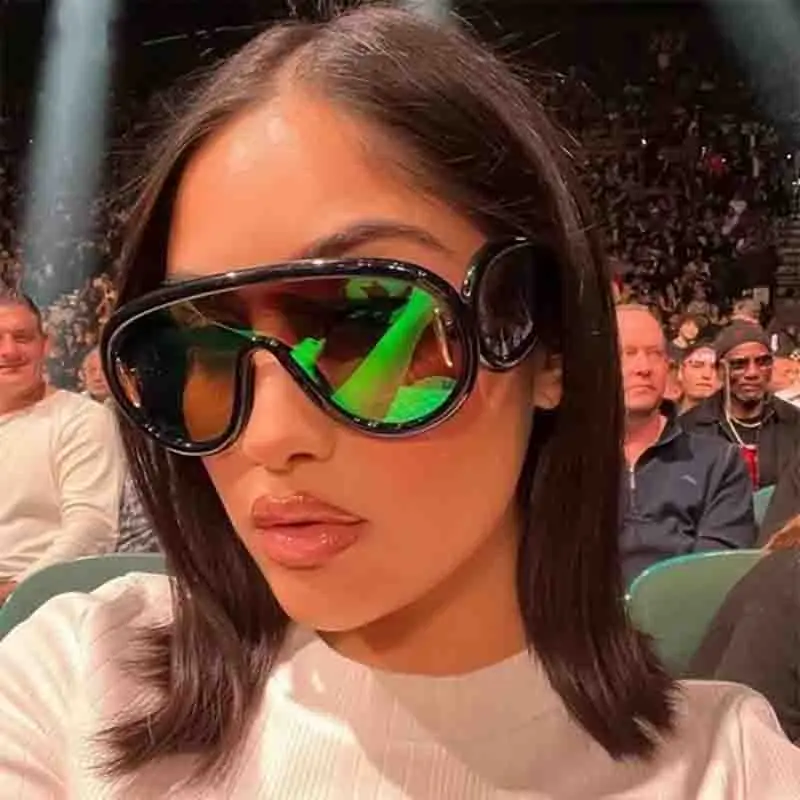 Женские солнцезащитные очки большого размера Y2K в стиле панк