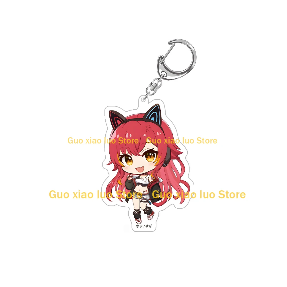 Фото VTuber VSPO GiGO Limited Edition YUMENO AKARI KOMORI MET SHIRANAMI RAMUNE NEKOTA TSUNA Chibi Kawaii Акриловый брелок Подвеска для сумки №2