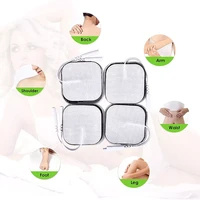 20 pcs tens replacement electrode pads 2x 2 reusable electrodes 2mm plug for tens digital therapy machine massager
