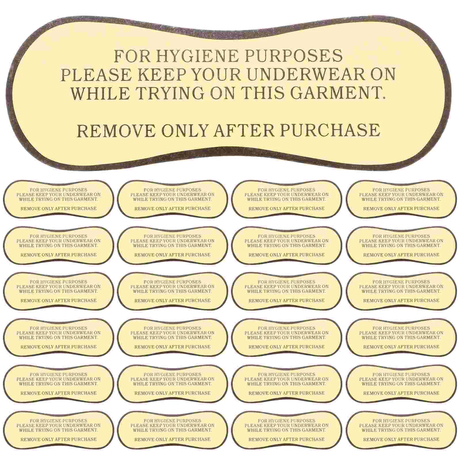 50 шт. наклейки гигиенические защитные этикетки для купальников клейкие
