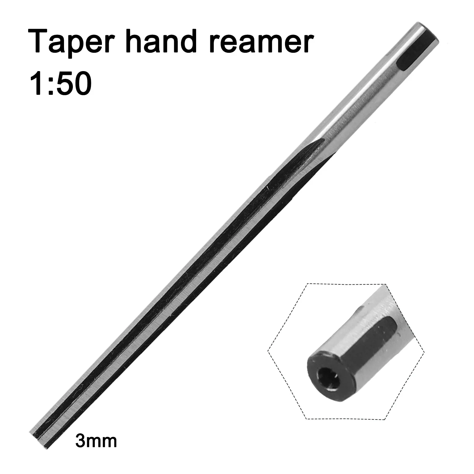 

1 Pcs 1:50 Conical Degree Sharp Taper Shank Machine Reamer 3/4/5/6/8/10mm Manual Pin 96 Silicon Milling Cutter CNC Tools