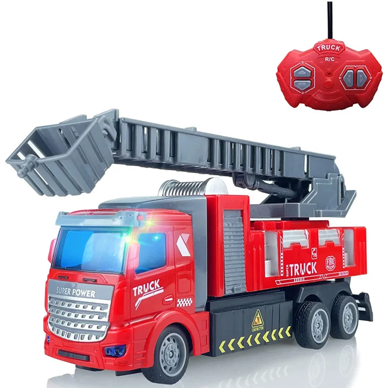 

Детский игрушечный автомобиль с дистанционным управлением, пожарная лестница, автомобиль с подъемником, водяная пушка, модель автомобиля с...