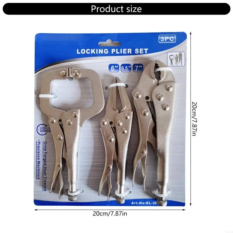 C-Clamp Locking Pliers 3Pcs