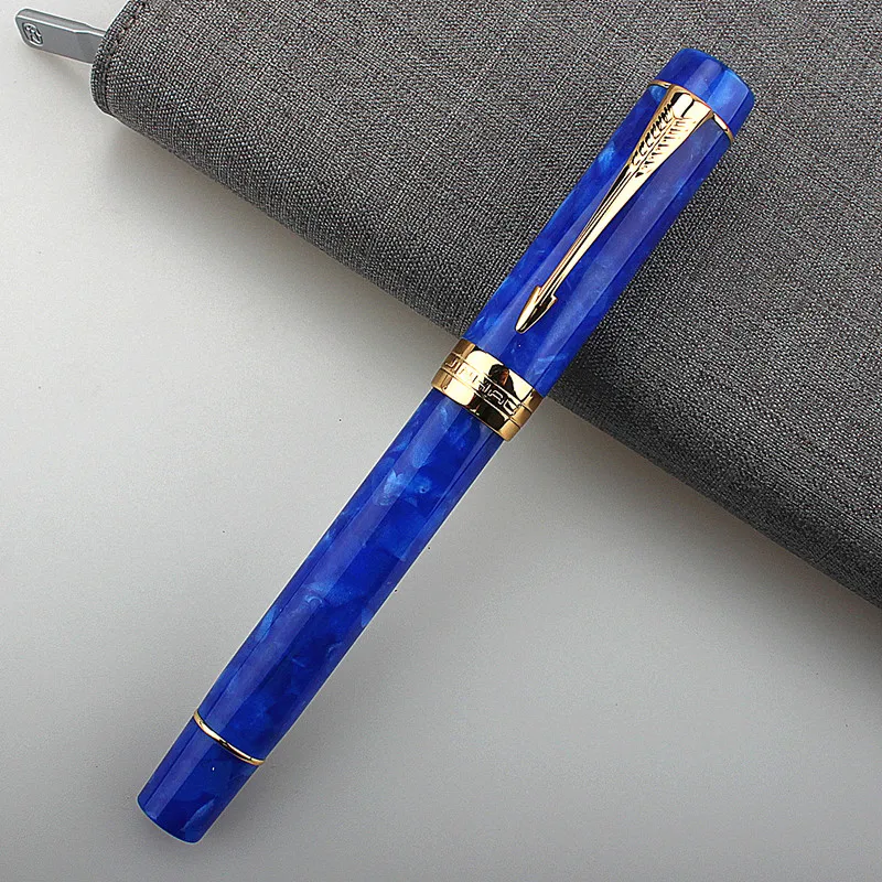 

Jinhao 100 Centennial каучуковая перьевая ручка EF/F/M/изогнутая тонкая преобразователь для школы бизнеса подарки для письма ручки 0,5 мм перо