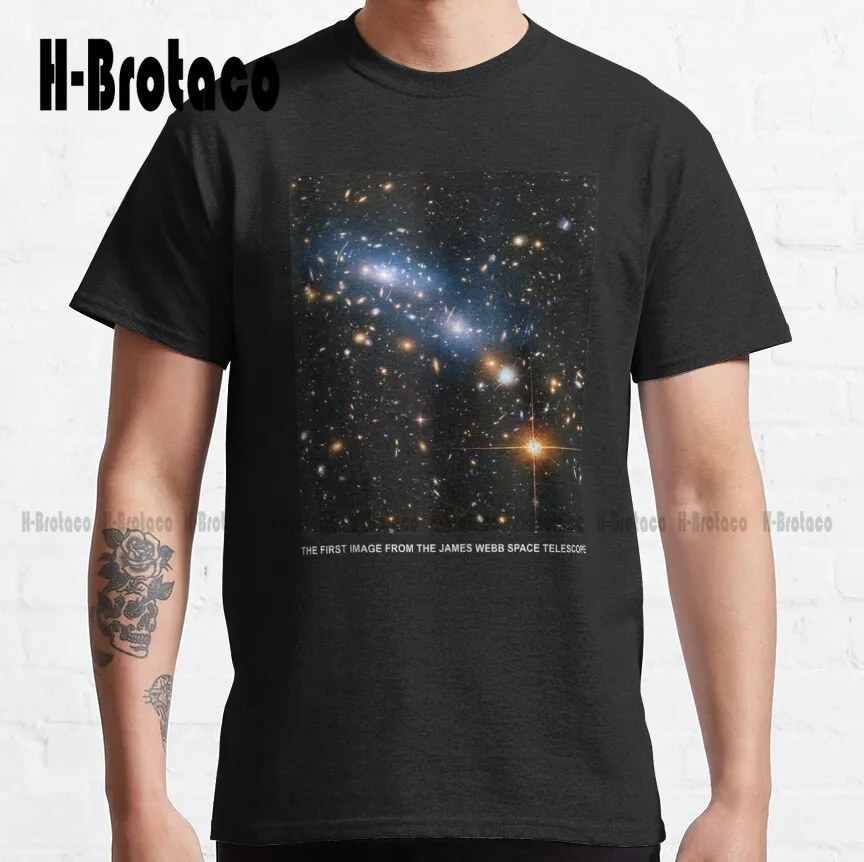 

The First Image From The James Webb Space Telescope 2022 Classic T-Shirt Boys Uniform Shirts Xs-5Xl Make Your Design Streetwear