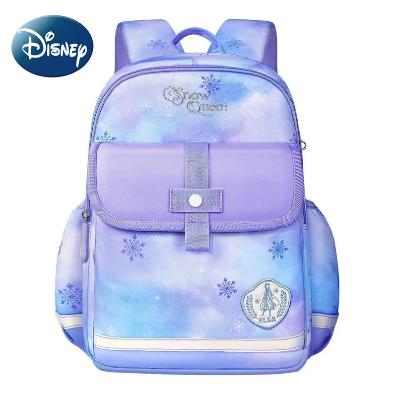 Disney 2022 New Fashion Frozen Backpack To Reduce The Burden and Breathable 1-6 Grade Schoolbags for Primary School Students