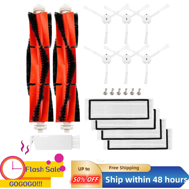 

Replacement Accessories Compatible for XIAOMI S50 S55 S6 S5Max Side Brush Vacuum Cleaner Accessories