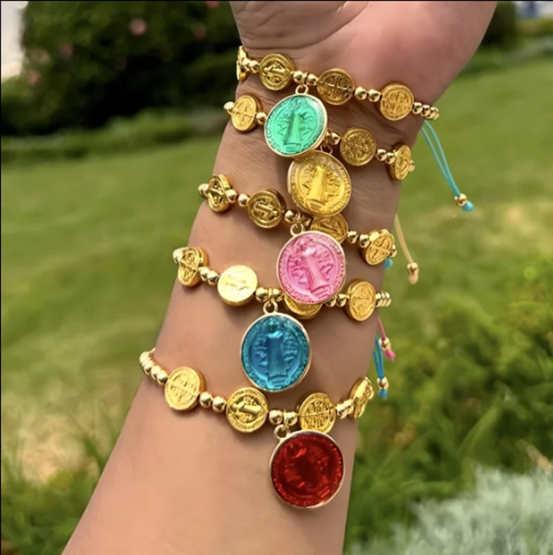 5 шт. браслет ручной работы с красочными бусинами