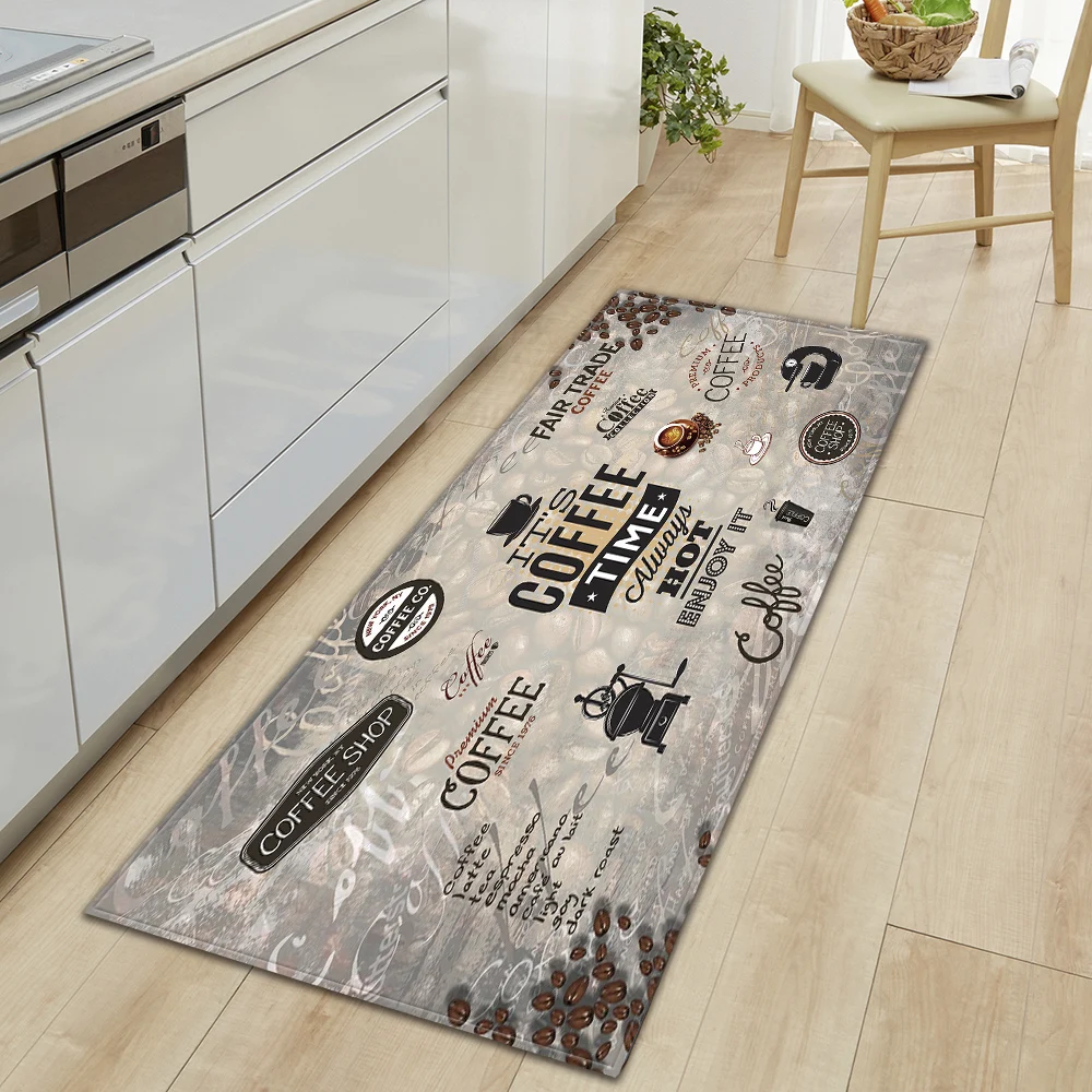 

Custom Kitchen Mat Home Bath Entrance Doormat Living Room Bedroom Tatami Floor Decoration Carpet Hallway Door Anti-Slip Foot Rug