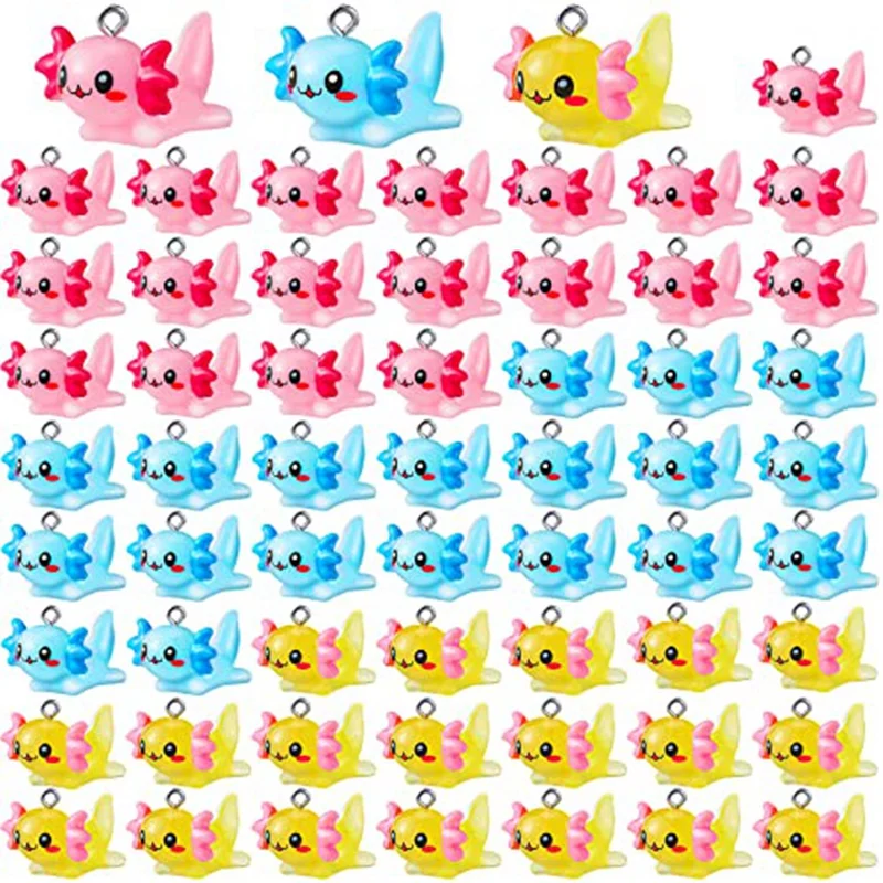 60 шт. миниатюрный морской аксолотль животное кулон орнамент крошечная фигурка