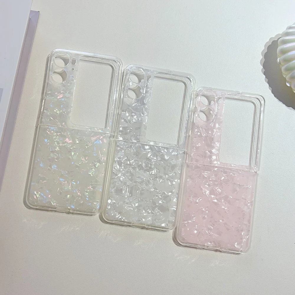 KEYSION Роскошный глянцевый чехол с ромбовидным узором для OPPO Find N2 Flip N3