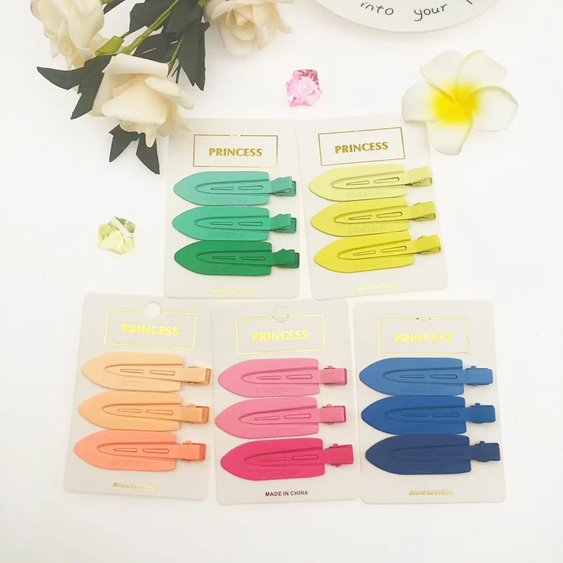 

Candy Color Hair Clips for Girls Cute Seamless Hair Clip Barrettes Bangs Clip Duckbill Clip Headwear Women Hair Accessories 2022