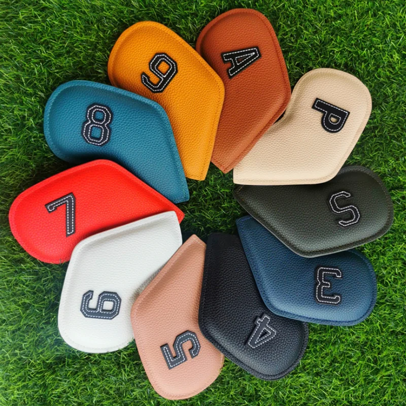 

New Double-sided Digital Golf Iron Headgear Iron Headgear Wedge Cover 3-9 ASP