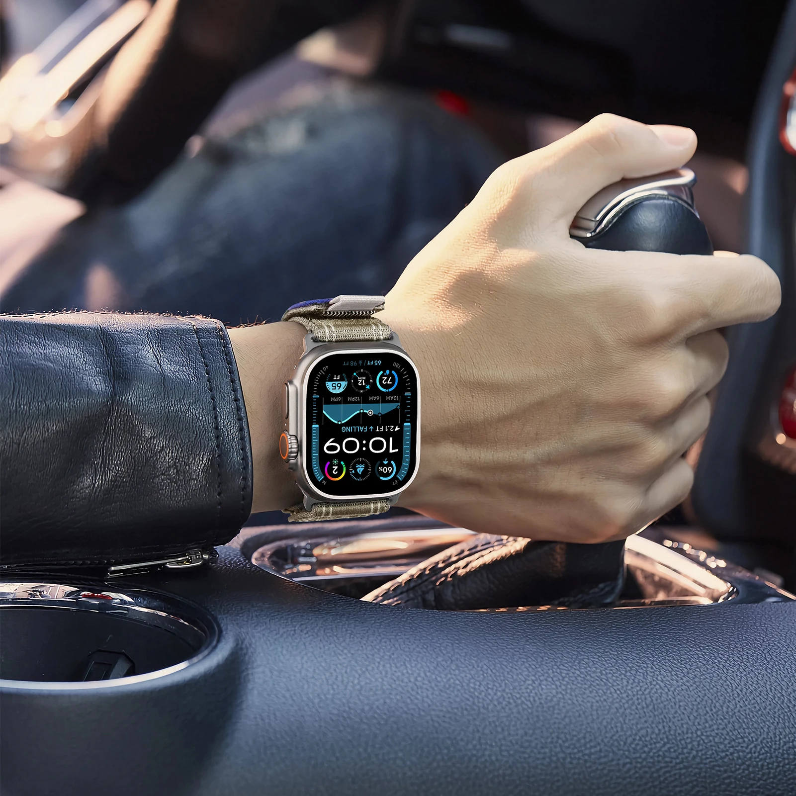 Ремни с петлей Trail для Apple Watch Band 44 мм 46 40 45 49 42 41 Нейлоновый спортивный браслет iWatch