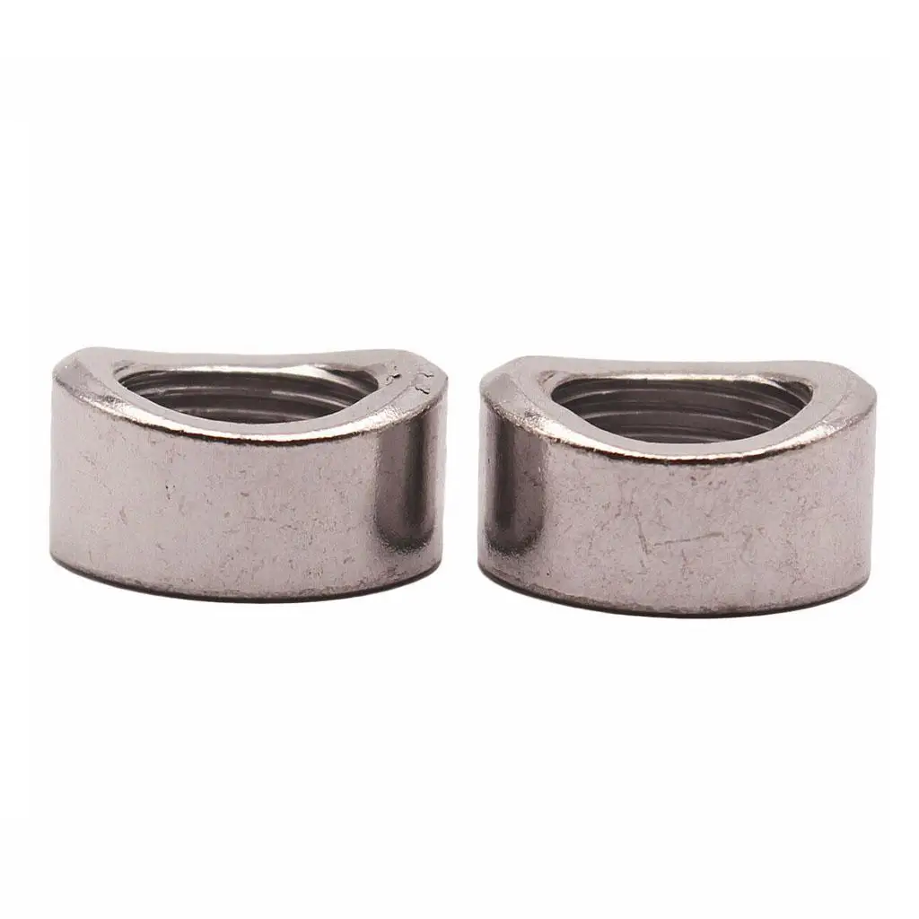 

2x M18x1.5mm Thread Nuts Sensor Stepped Mounting, 304 Stainless Steel