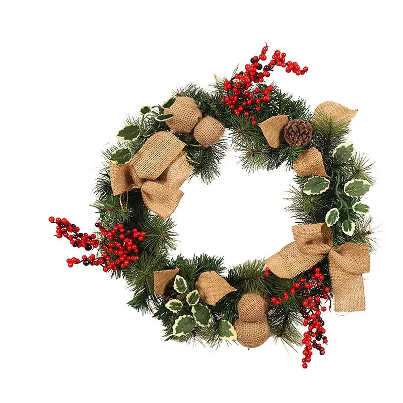 

Christmas Flower Artificial Wreath Premium Beautiful Artificial Garland For Front Door Living Room Wall Hanging Decor