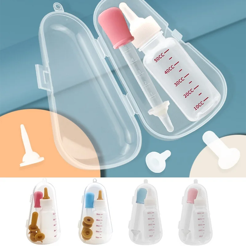 

Puppy Kitten Feeding Bottle Feeder Set Baby Cat Dog Nursing Water Milk Feeder Newborn Cats Drink With Cleaning Brush Home Travel