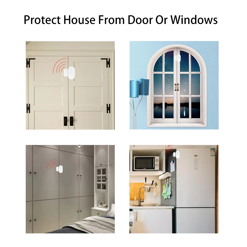 Датчик двери и окна ZigBee детектор открытия закрытия ворот с магнитным оповещением