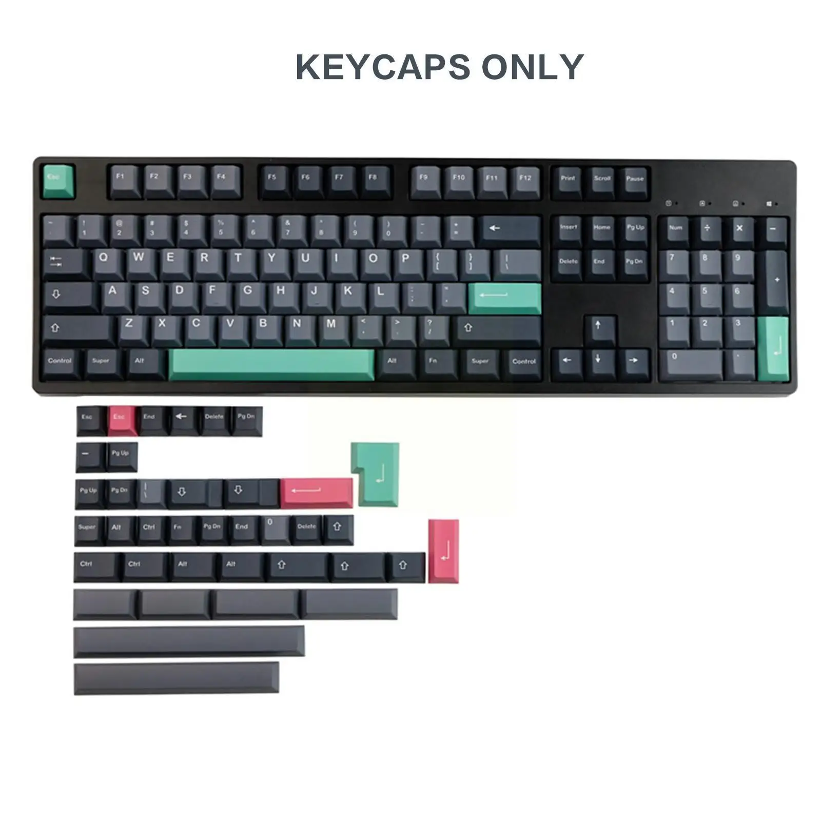 

142 клавиш Clone GMK Modern Dolch Profile DOUBLE SHOT механическая клавиатура Keycap для MX Switch с 2U Shift 6.25U Spacebar W7T2