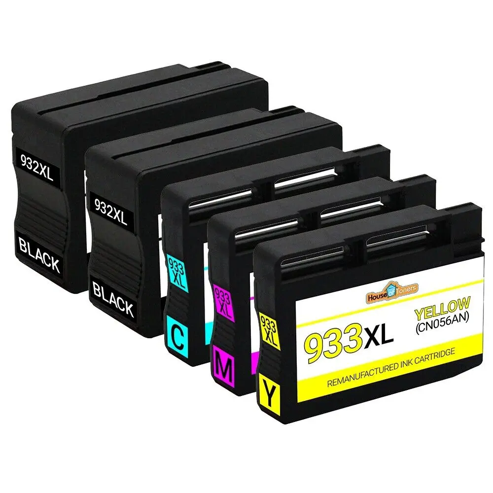 

5pk 932XL 933XL Inkjet Cartridges for HP Officejet 6100 6100e 6600 Printers