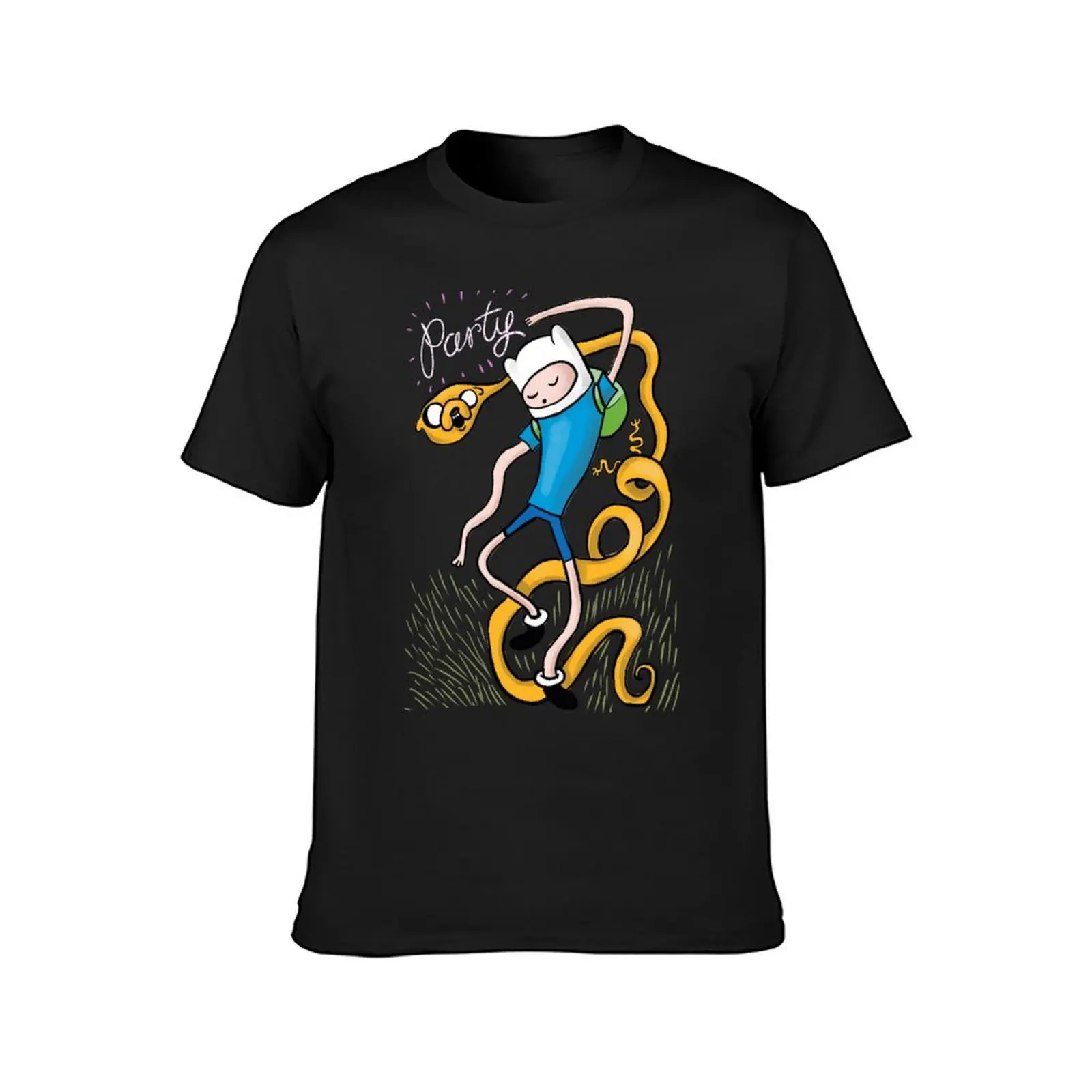 Футболка с надписью Финн и Джейк