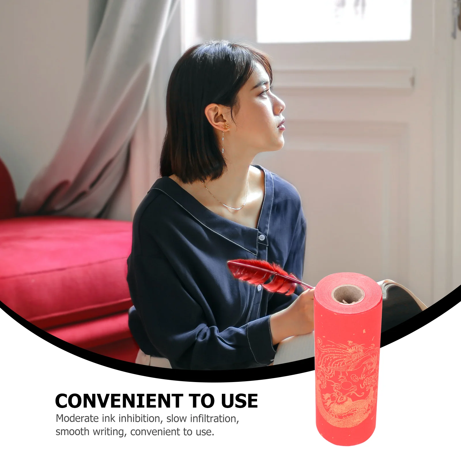 Рисовая бумага Куплет Красный Материал Посыпка Золото Сюань Весенний Фестиваль