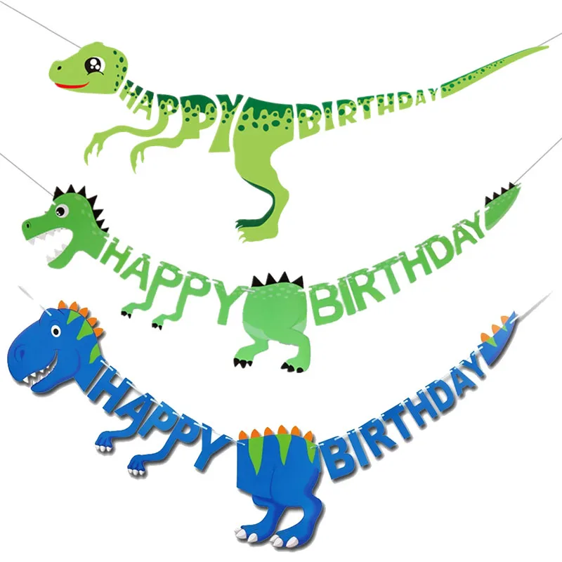 

Dinosaur Banner Roar Dino Party Balloons Happy Birthday Decoration Jungle Animal Safari Baby Shower Kids Party Supplies 2023