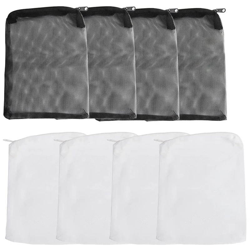 

24 Pieces Of Aquarium Filter Bag Media Mesh Filter Bag Reusable Mesh Bag For Granular Carbon, Bioball White And Black-FS-PHFU