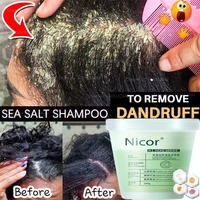 200g dandruff scrub cream natural sea salt shampoo for itching scalp and dandruff control oil refreshing hair care beauty produc