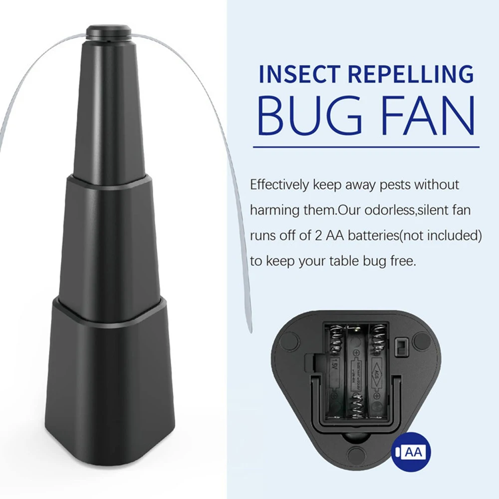 

Electric Fan Portable Mini Suitable for Indoor and Outdoor Desktop Use Holographic Blade Fly Repeller Retractable Fan Portable