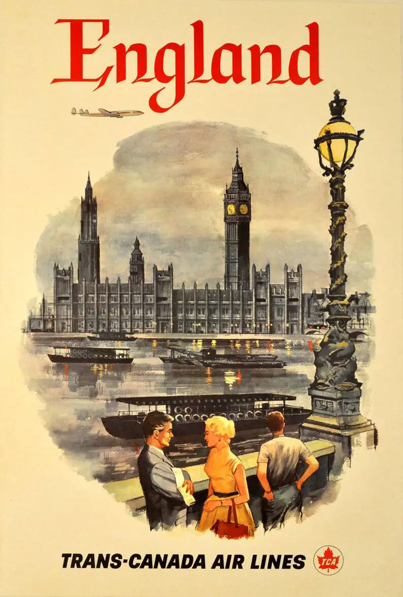 Английский-винтажный Ретро путешествия железная дорога фото художественный