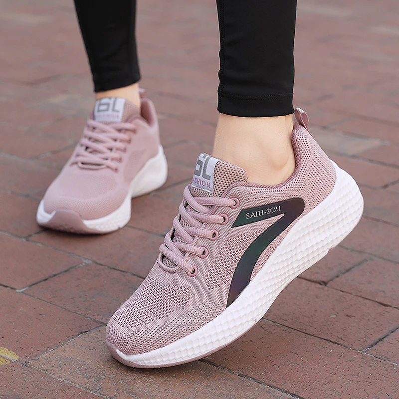 

Shoes Woman Tenis Feminino High Quality Mesh Sneakers Women Shoes Zapatillas Mujer Black Gray Pink Platform Shoes Basket Femme