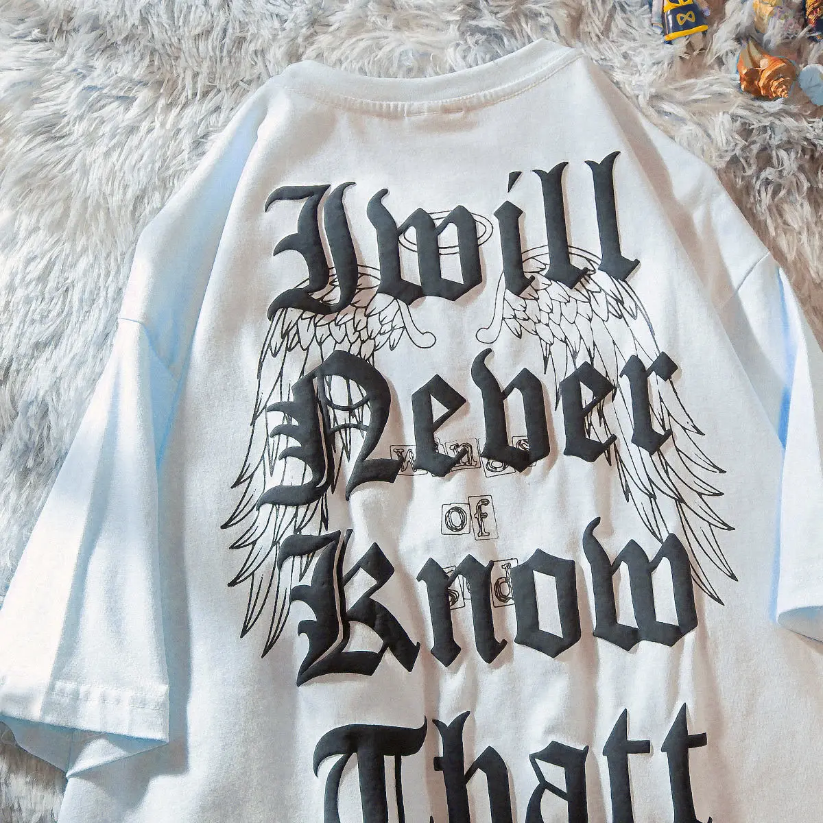 

Summer New Cotton Short Sleeve T-shirt Streetwear Men High Street Gothic Tshirts Loose Y2k Top Goth Grunge Kpop Clothes