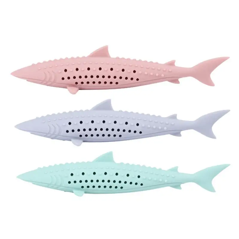 

Silicone Fish Cat Chewing Toys Catnip Pet Teeth Cleaning Toy Clean Teeth Toothbrush Chew Cats Toys Molar Stick Teeth Cleaning