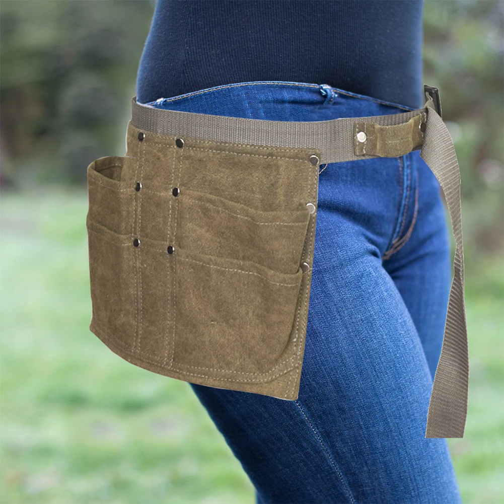 

Adjustable Waist Hammer Canvas Pocket Pouch Carpenters Multifunctional Tool Belt Bag Portable Garden Screwdriver Organizer
