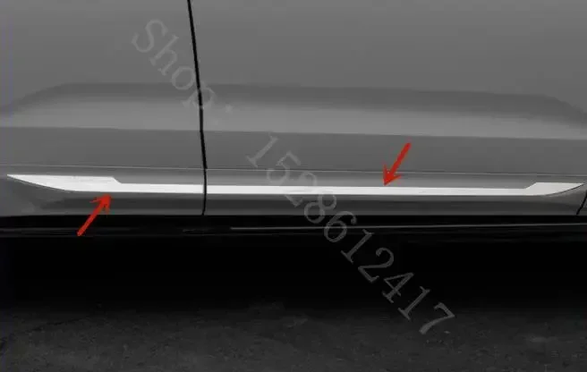 Фото Для VOLVO XC60 2018 2019 ~ 2022 декоративные полоски для кузова из нержавеющей стали, накладка на кузов, накладка на дверь, автомобильные аксессуары с защитой от царапин №3