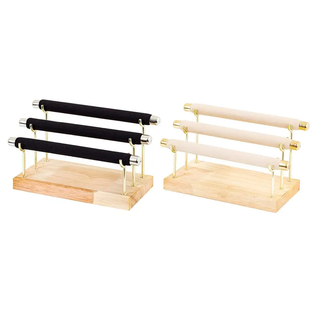

3 Tier Bracelet Watch Bangle Bar Necklace Organizer Gifts for Men