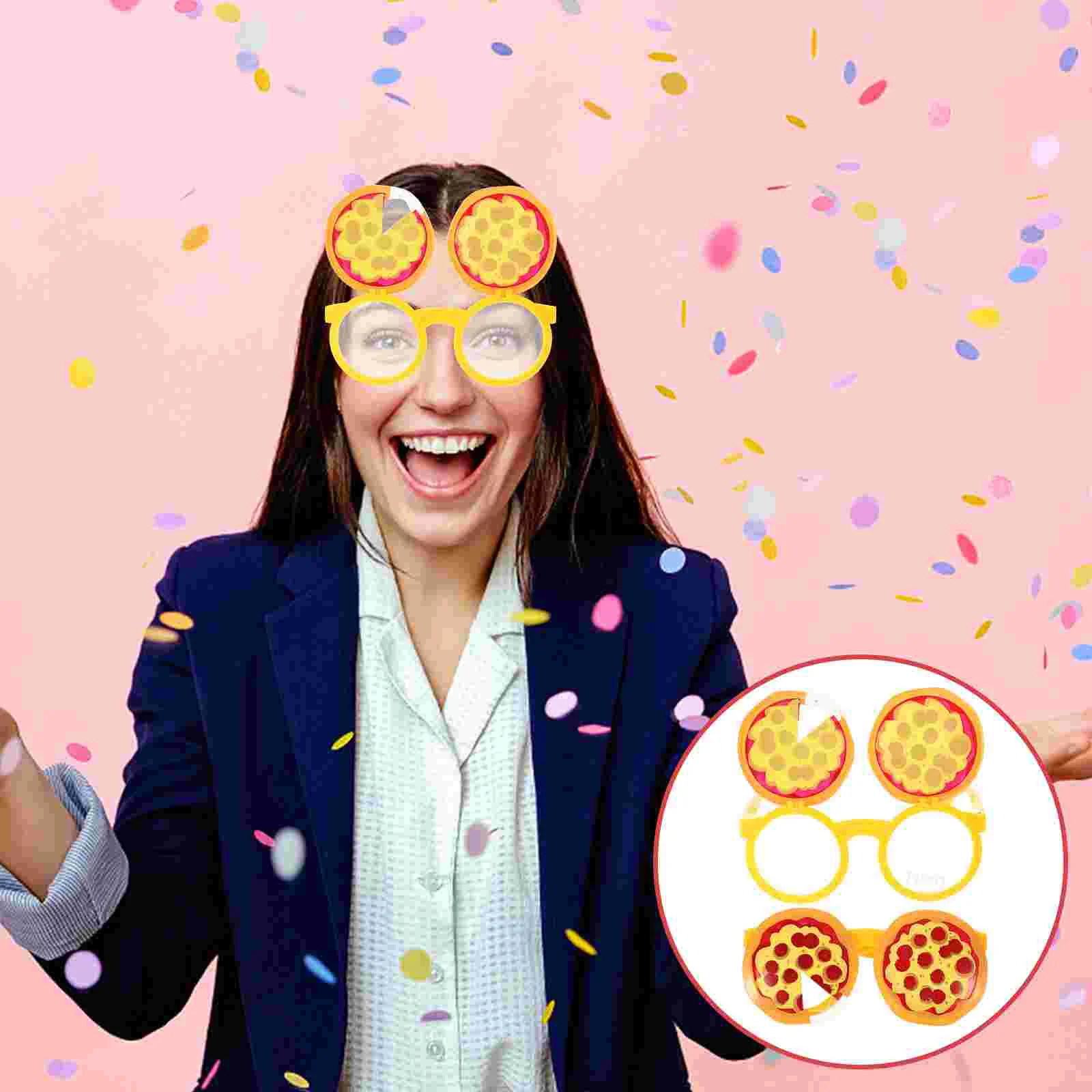 Уникальные очки из 2 шт. удобные солнцезащитные для пиццы привлекательные