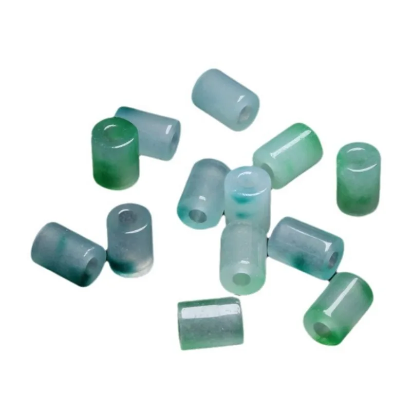 10 шт. бусины из натурального нефрита с большим отверстием