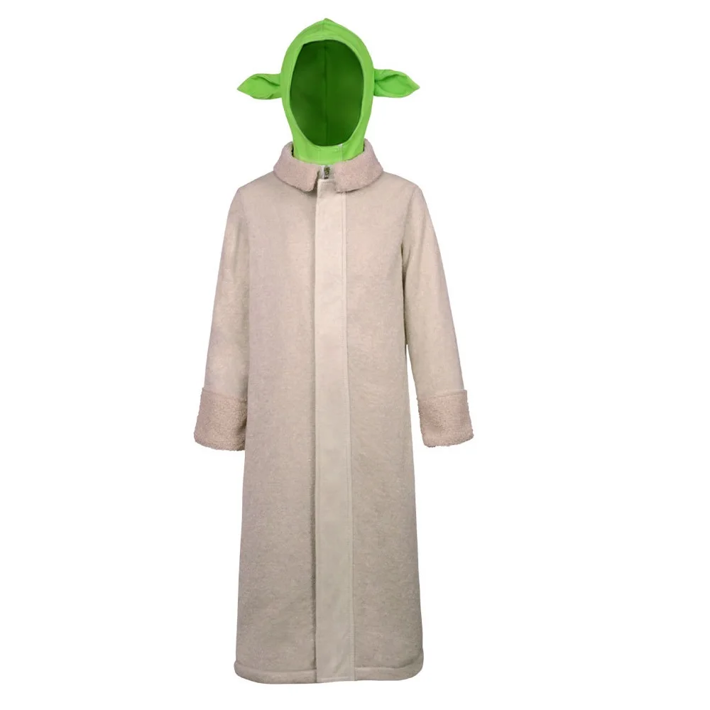 Movie Cosplay Star Baby Yoda Boy Party Costume Adult The Child Jacket Coat Robe with Hat Fancy Wars Halloween Performance