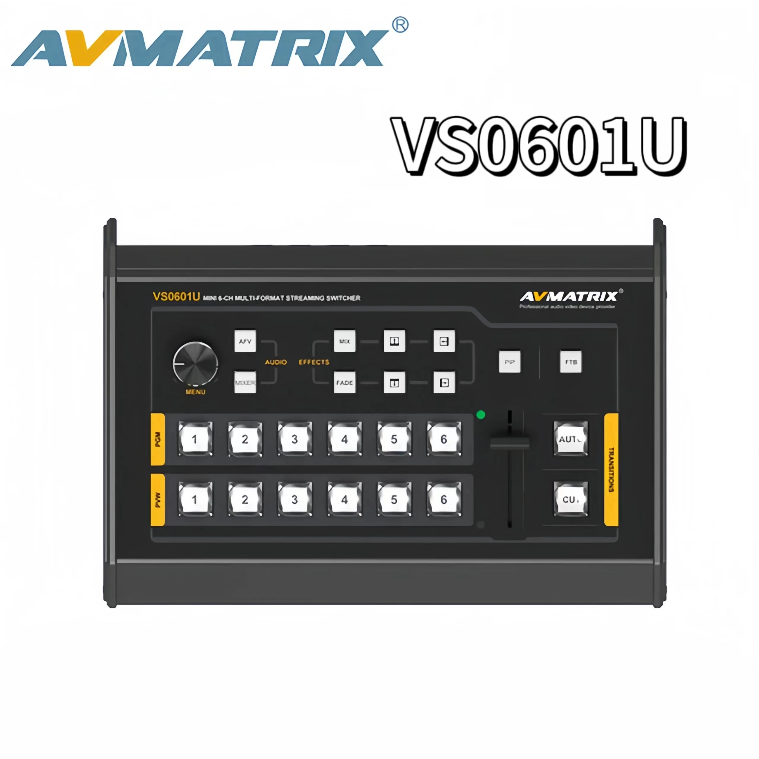 AVMATRIX VS0601U Mini 6CH 4 ×SDI и 2 входа HDMI многоформатный потоковый коммутатор с выходом USB